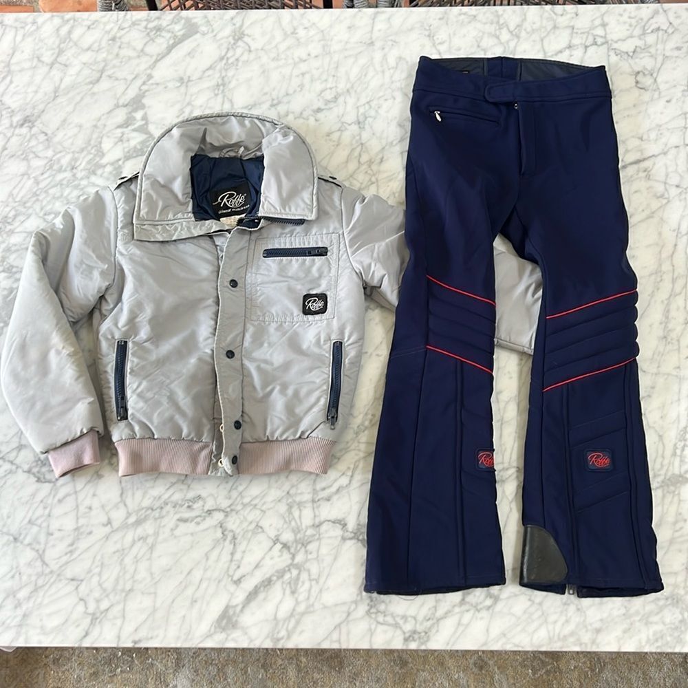 Roffe Vintage Skiwear Snow Pant and Jacket Youth Size 8/10